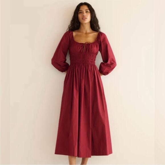 Doen Dresses & Skirts - Doen Quintessa Dress in Deep Crimson M